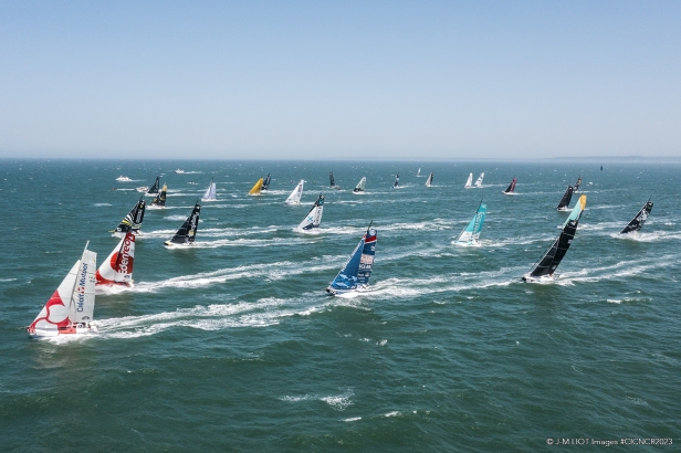 Départ de la CIC Normandy Channel Race 2023, Caen Ouistreham le 4 juin 2023, Photo © Jean-Marie LIOT Images #CICINCR2023